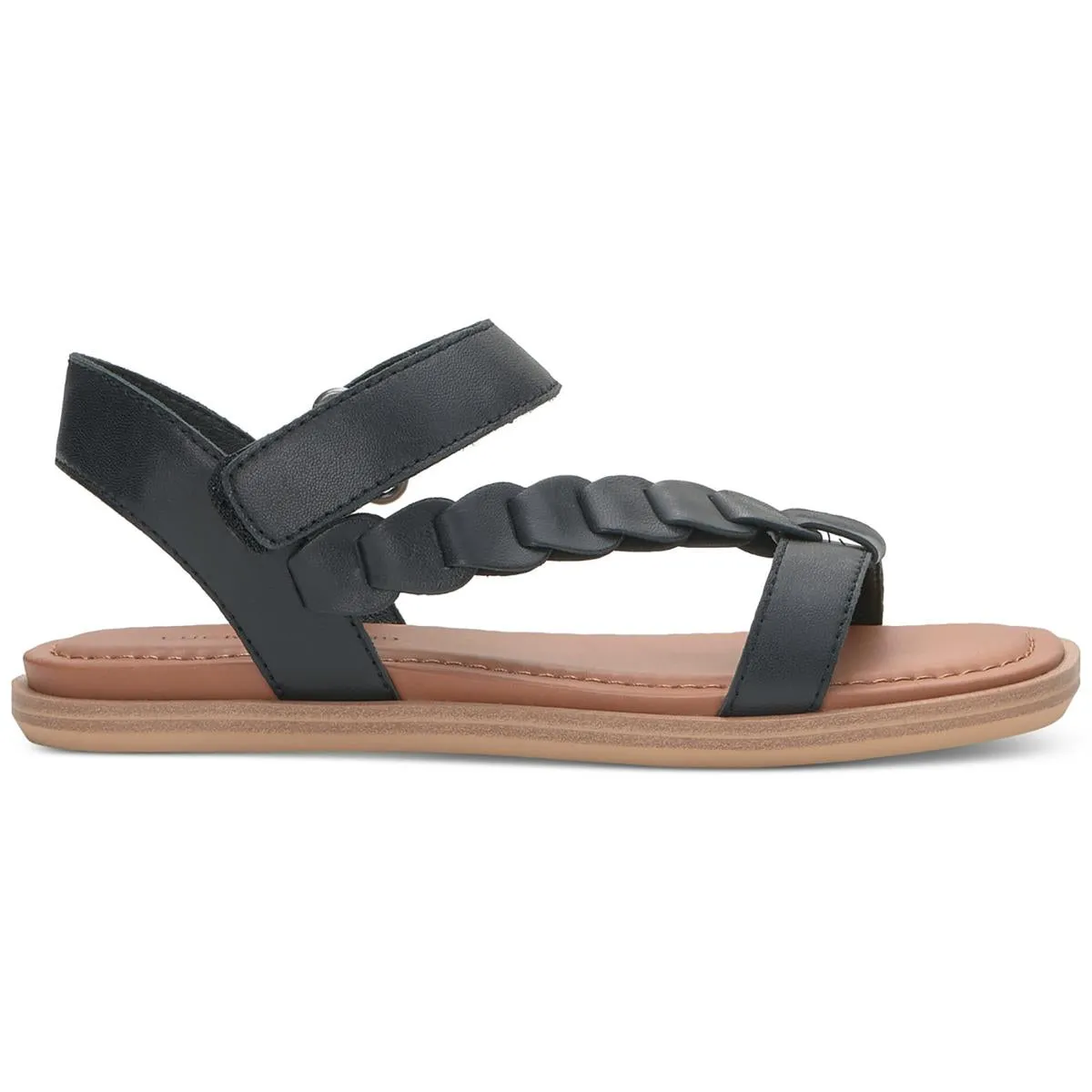Natany Womens Leather Ankle Strap Slingback Sandals