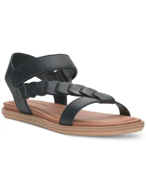 Natany Womens Leather Ankle Strap Slingback Sandals