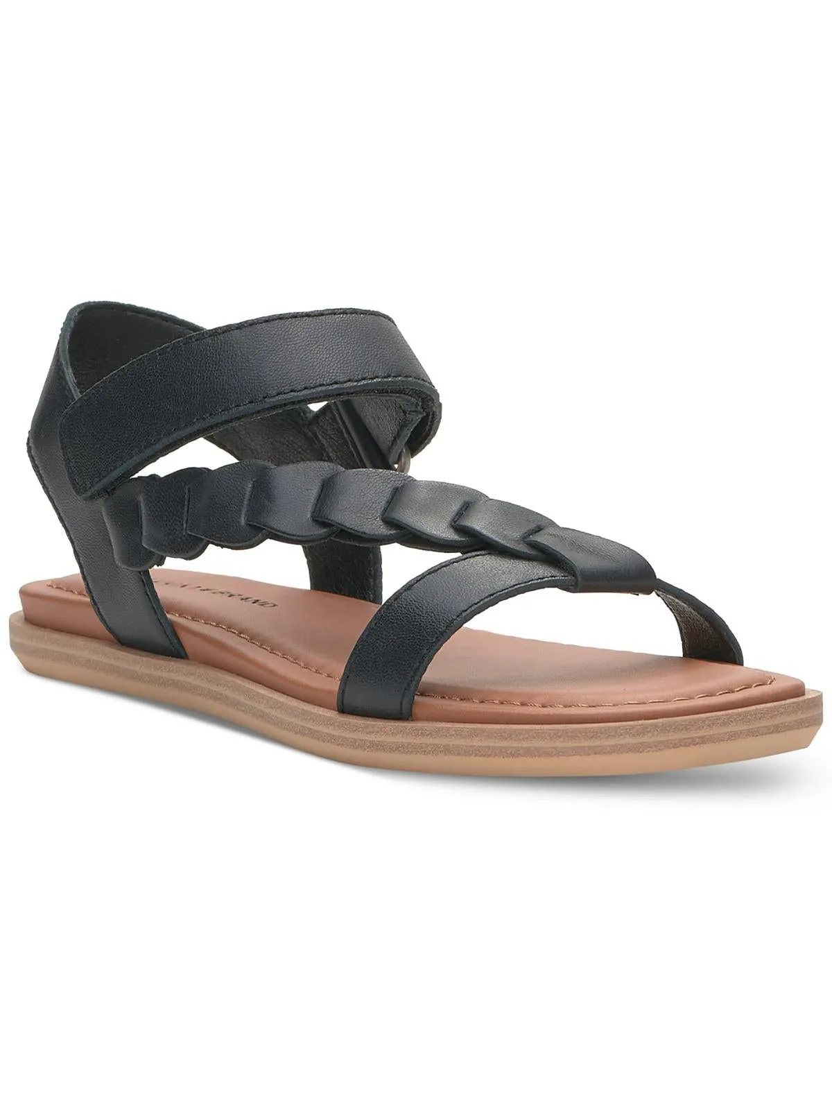 Natany Womens Leather Ankle Strap Slingback Sandals