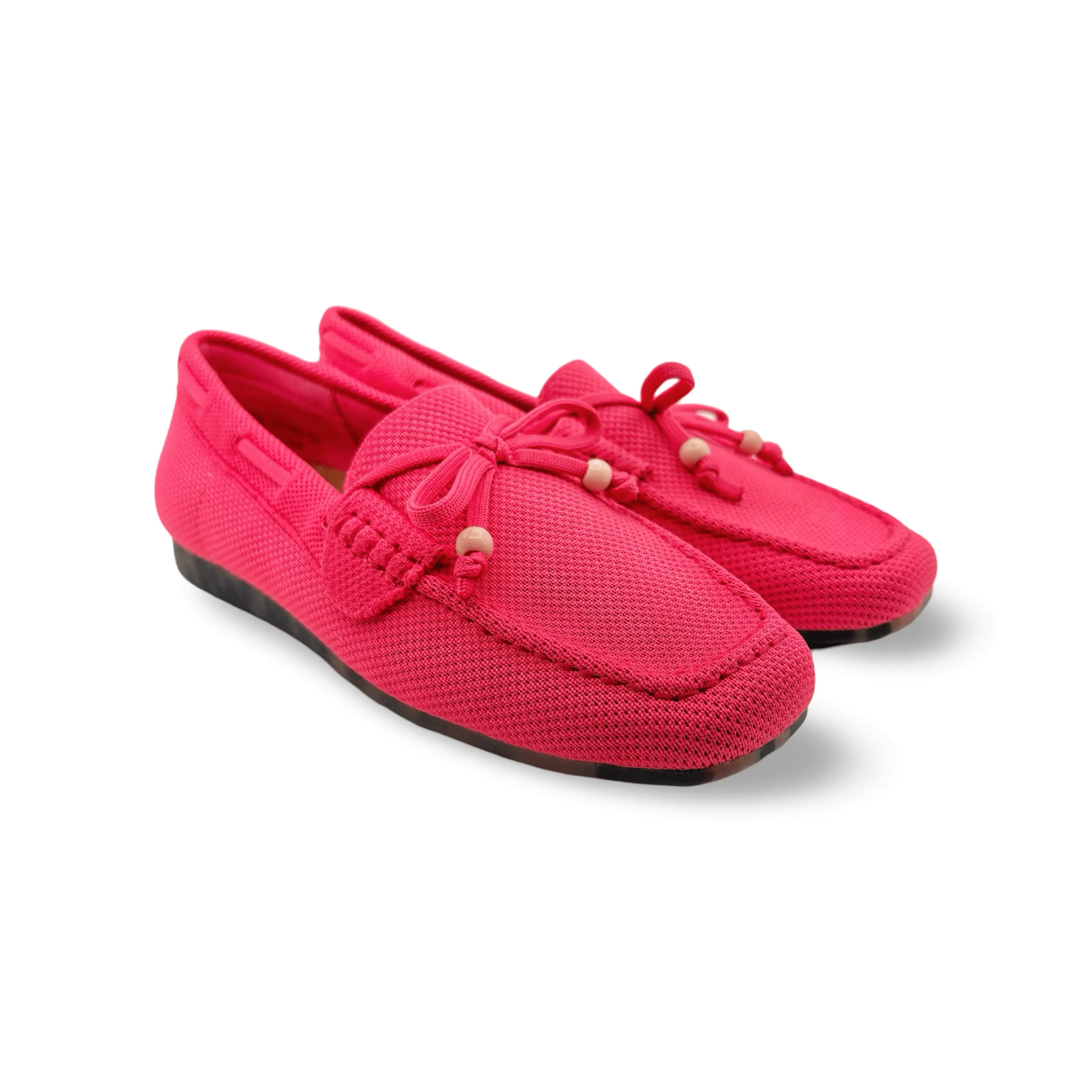 Neve Pink Knit Fabric Loafer