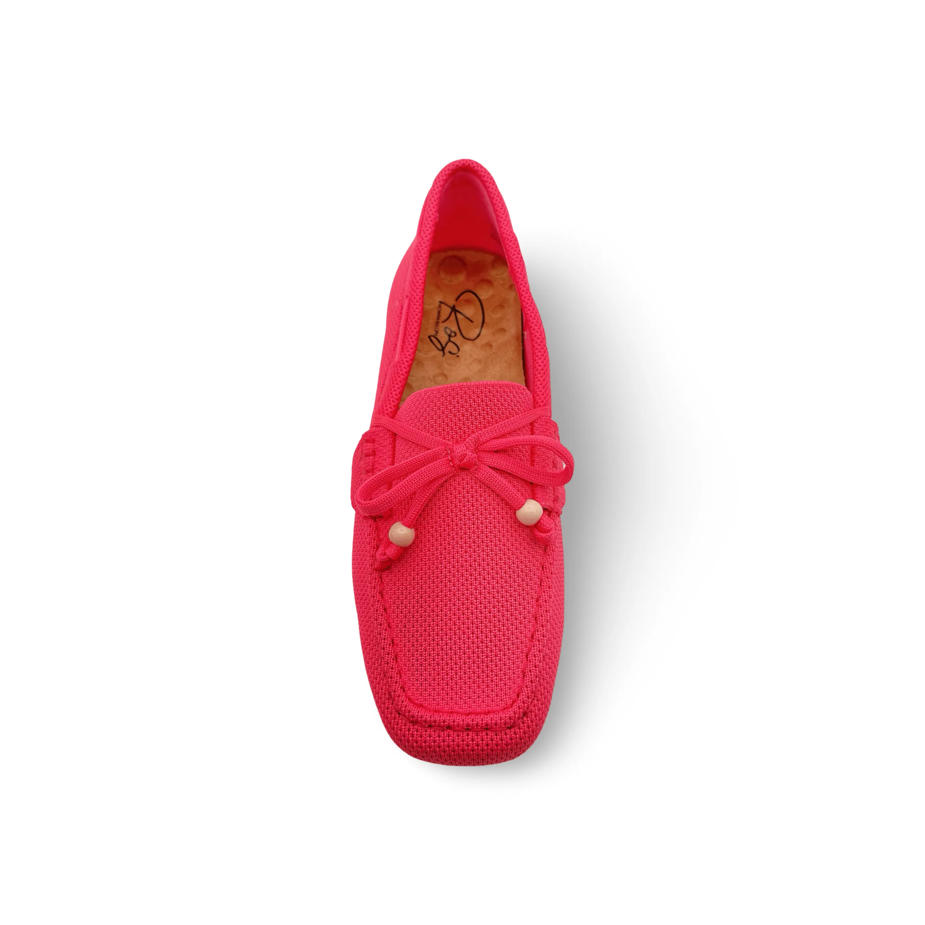 Neve Pink Knit Fabric Loafer