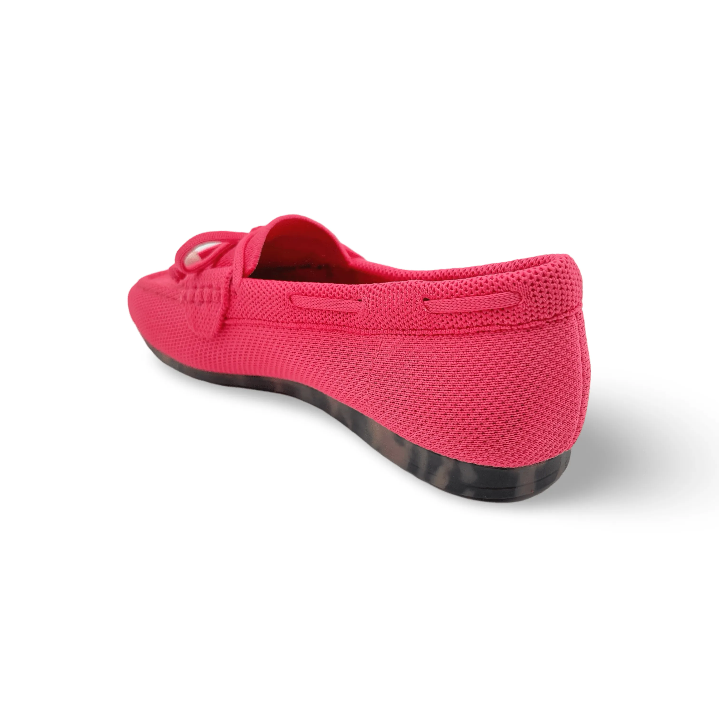 Neve Pink Knit Fabric Loafer