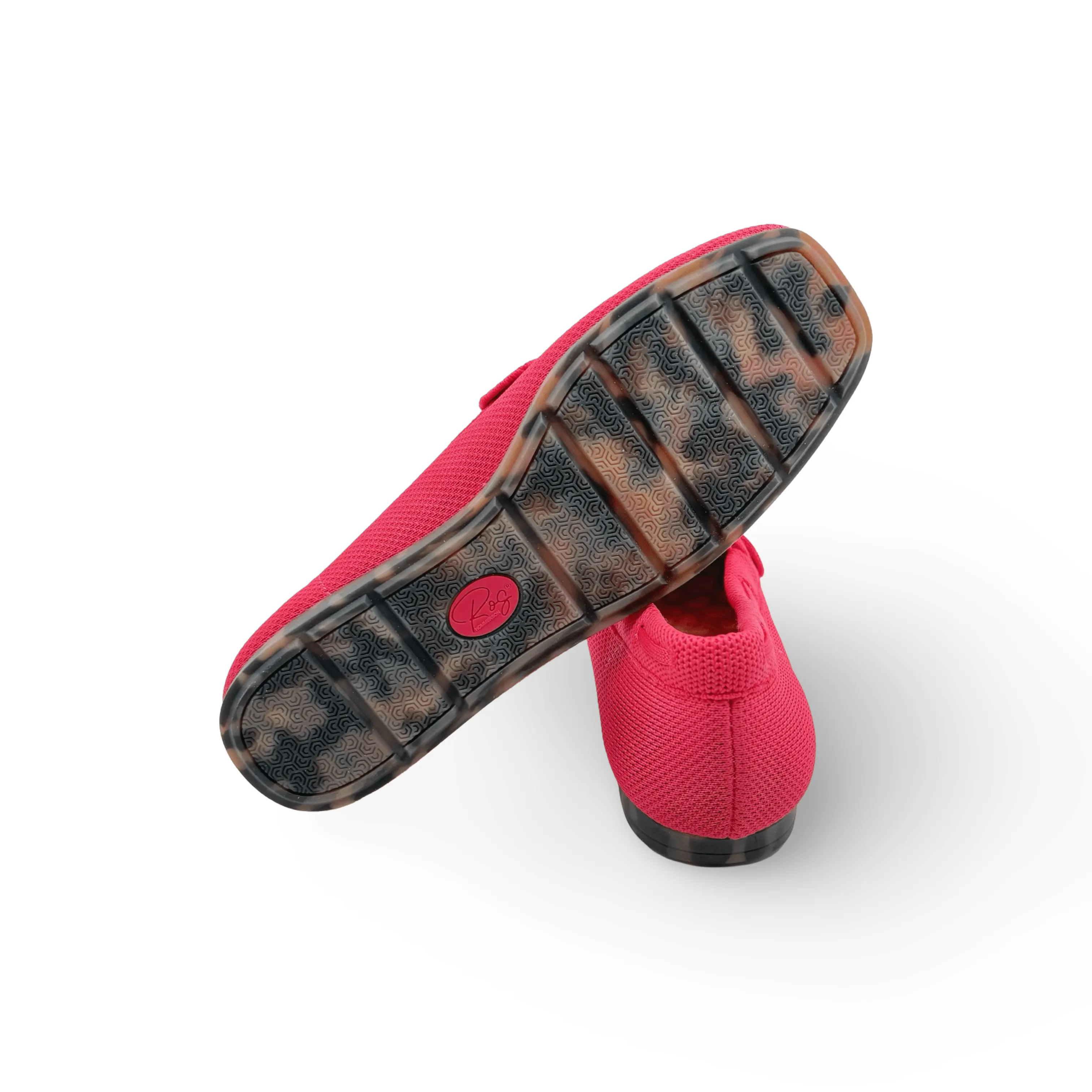 Neve Pink Knit Fabric Loafer