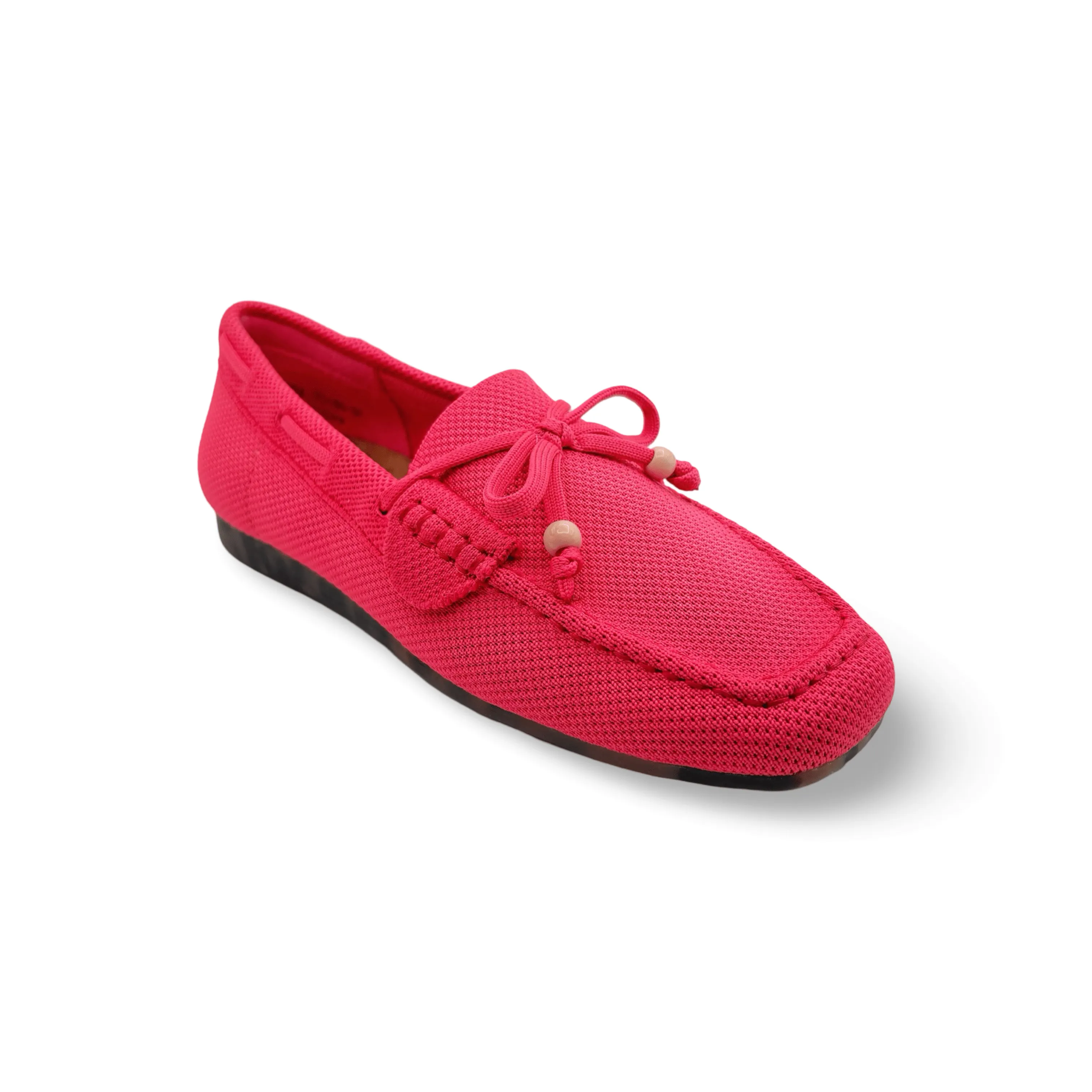 Neve Pink Knit Fabric Loafer