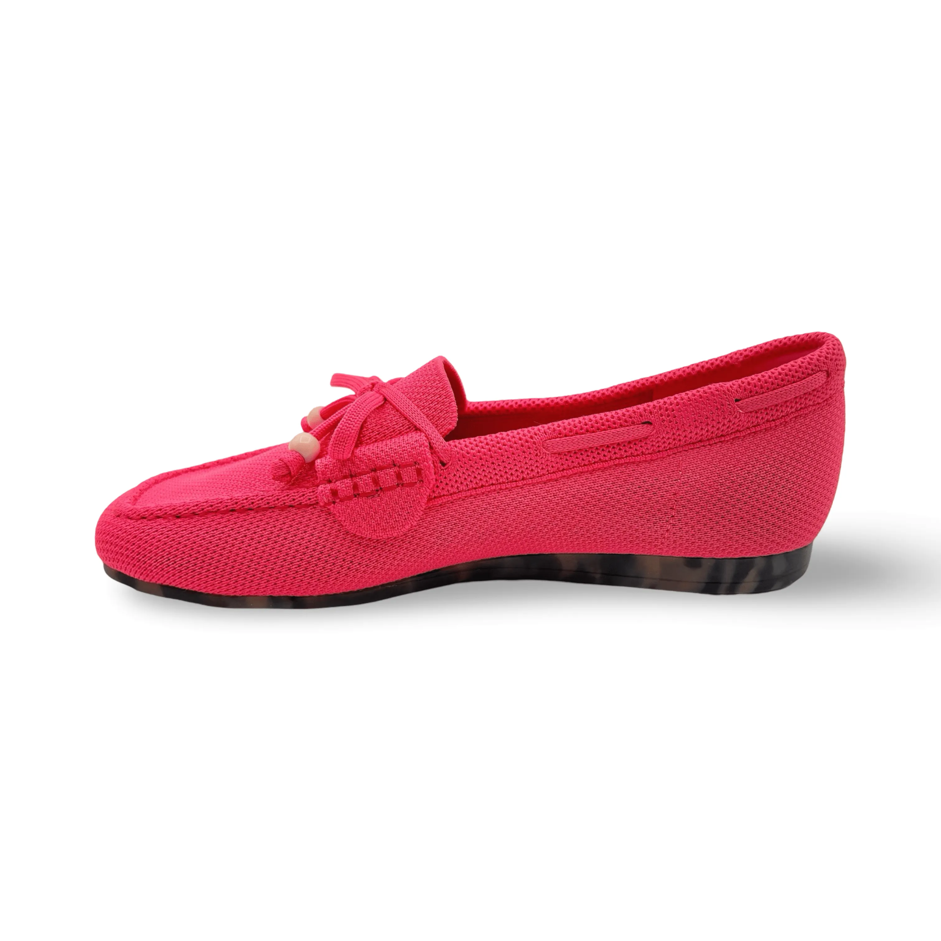 Neve Pink Knit Fabric Loafer