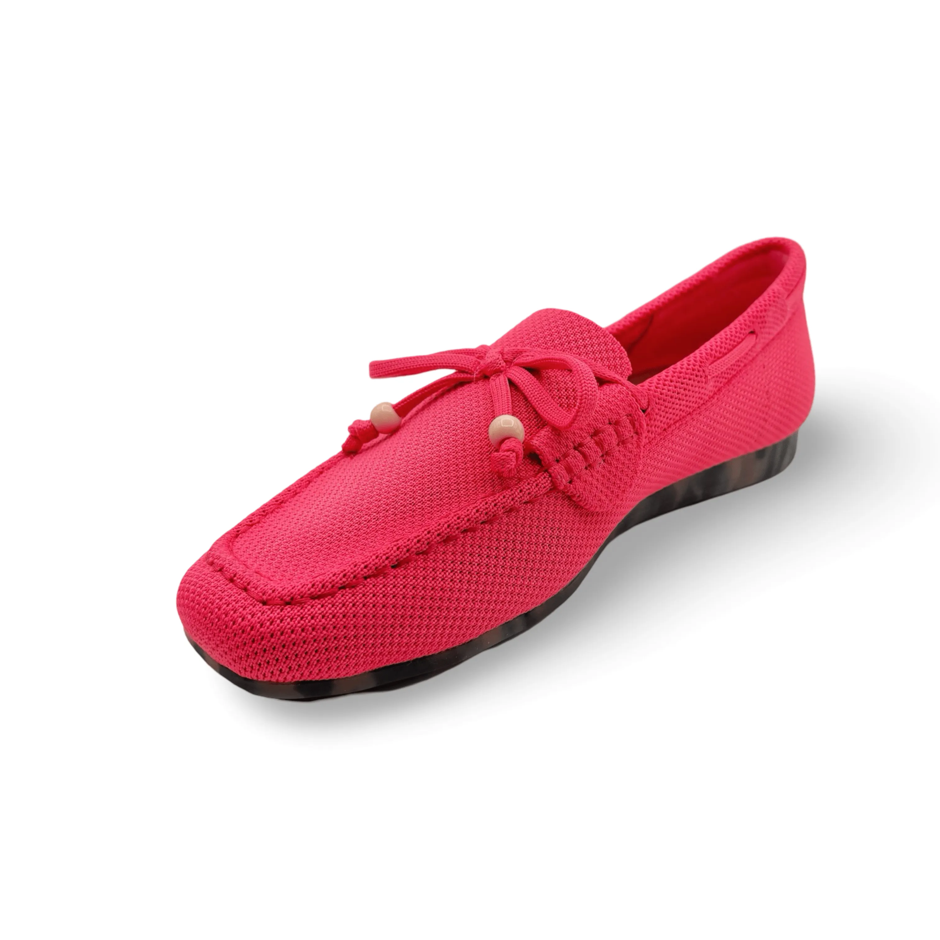 Neve Pink Knit Fabric Loafer