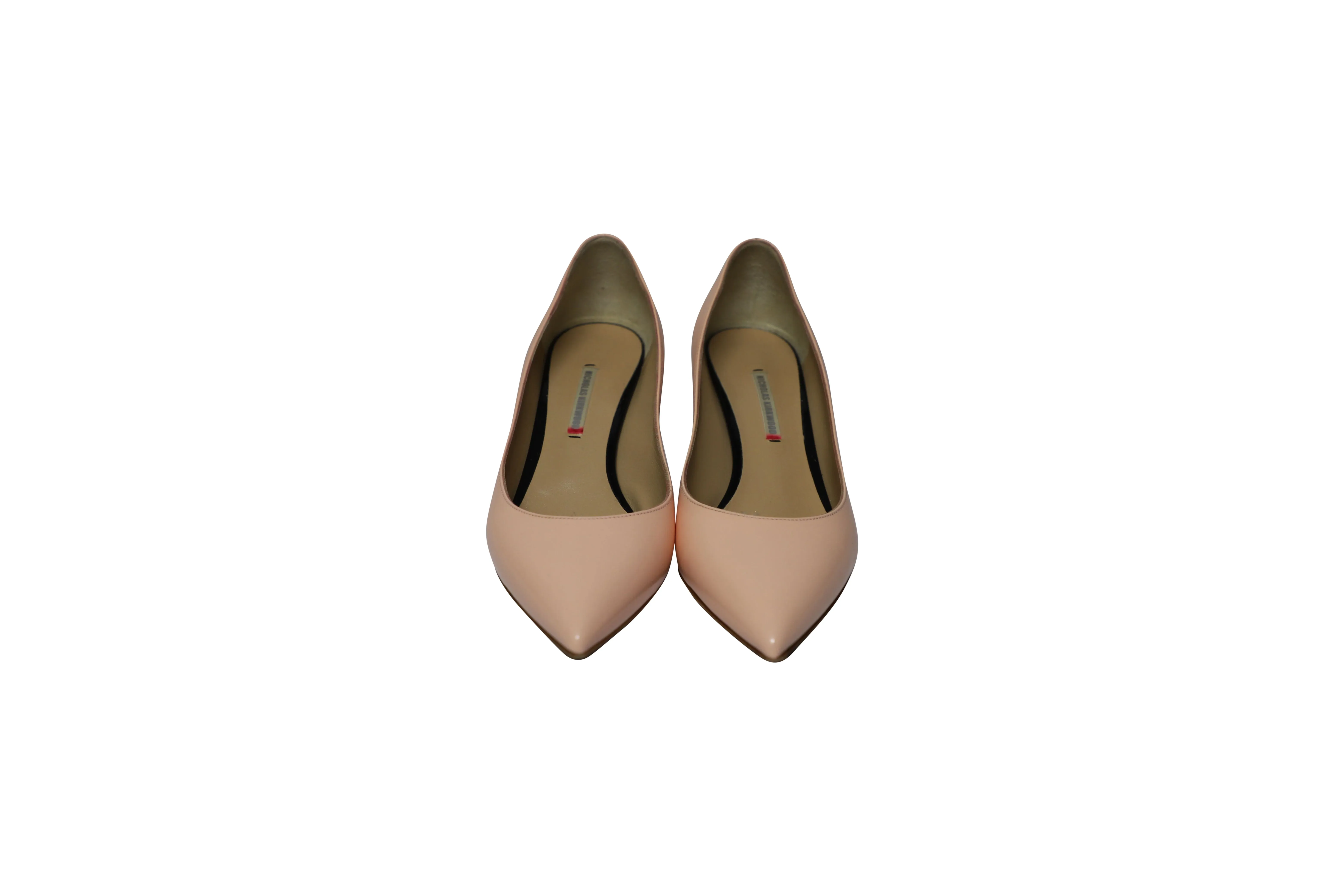 Nicholas Kirkwood Pointed Toe Pumps in Pink Patent Leather