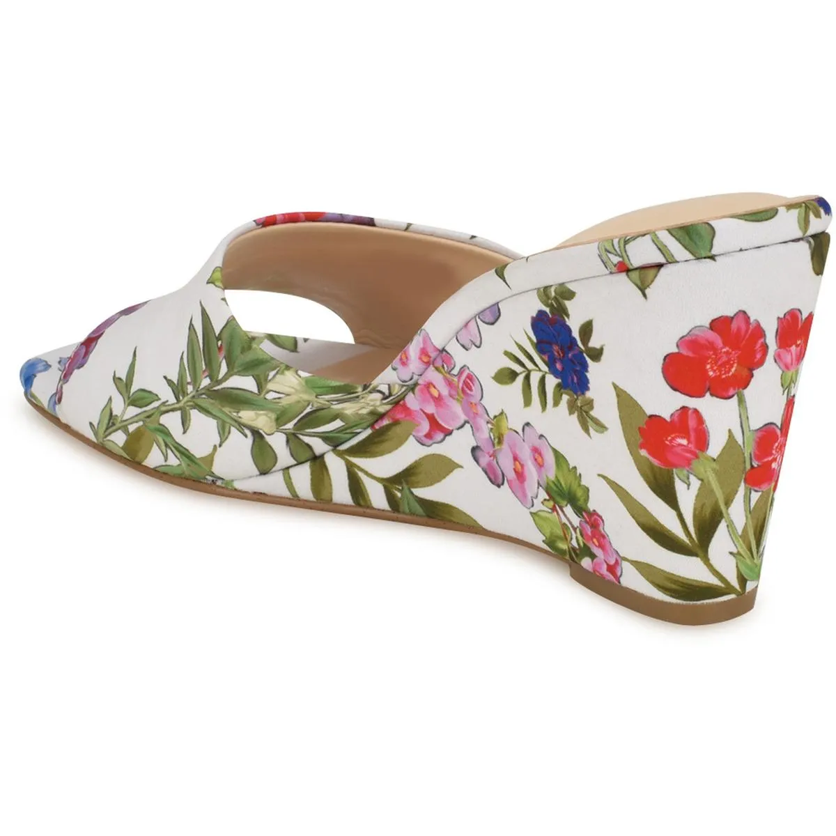 NIYA2 Womens Laceless Man Made Wedge Sandals