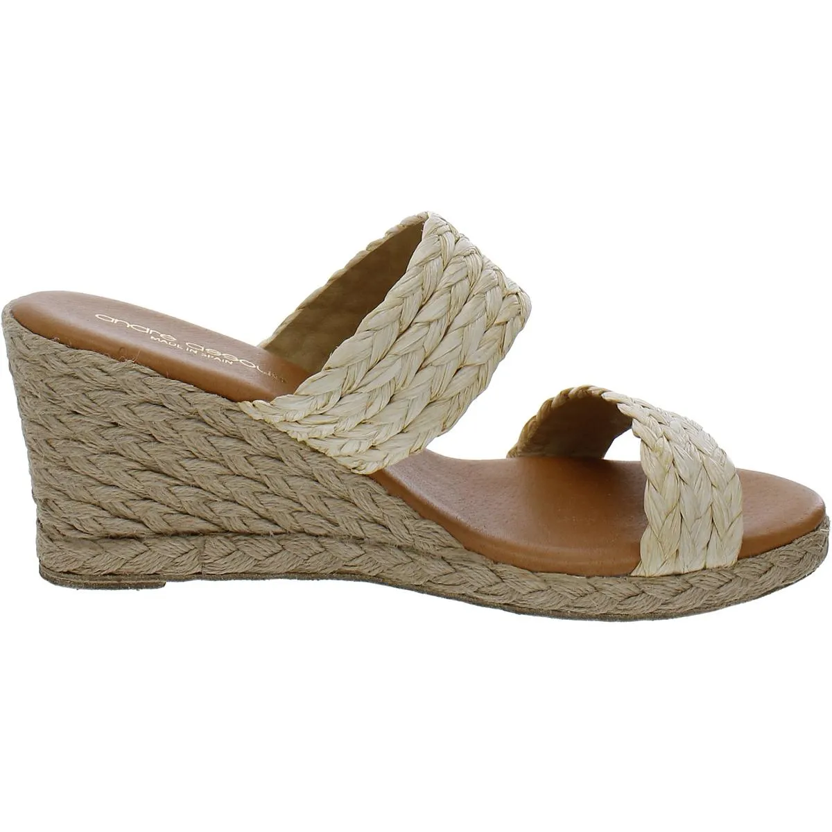 Nolita Raffia Womens Espadrille Slip On Wedge Sandals