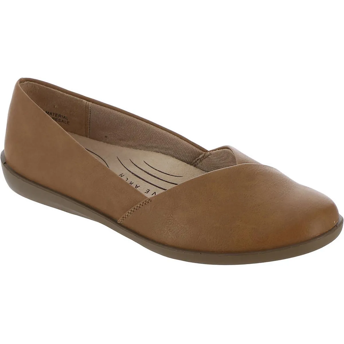 Notorious Womens Faux Leather Ballet Flats