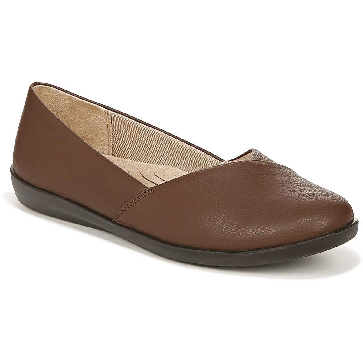 Notorious Womens Faux Leather Ballet Flats
