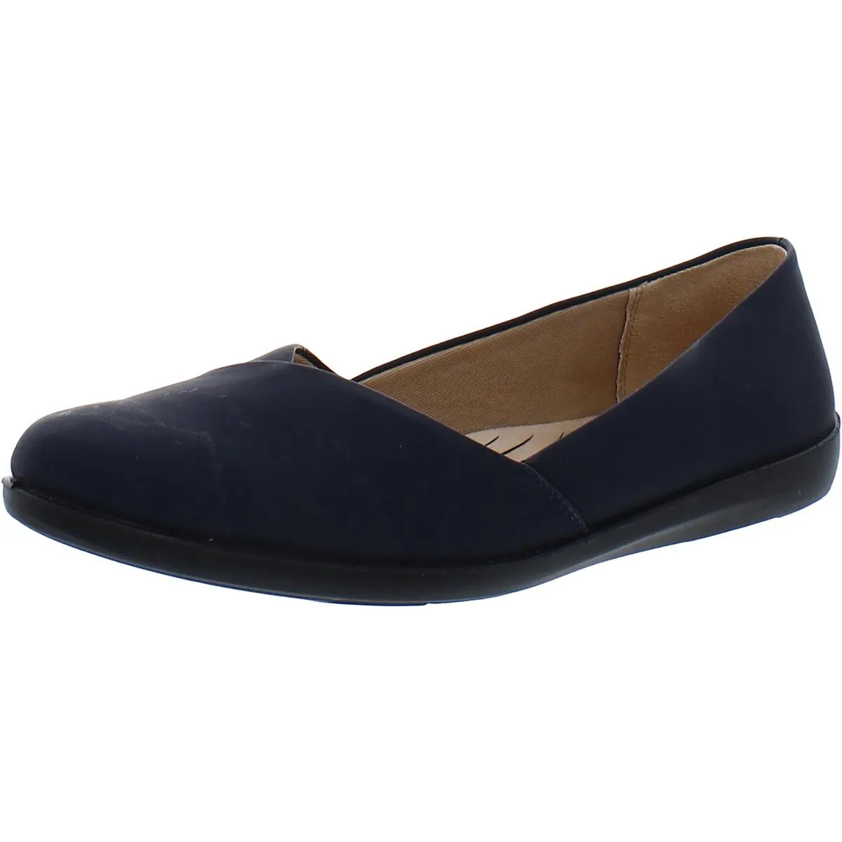 Notorious Womens Faux Leather Ballet Flats