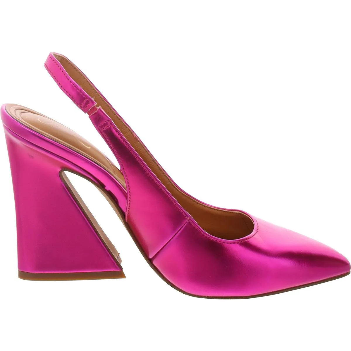 NOULA Womens Solid Manmade Slingback Heels
