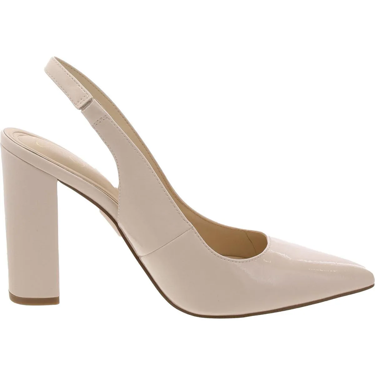 NOULA Womens Solid Manmade Slingback Heels