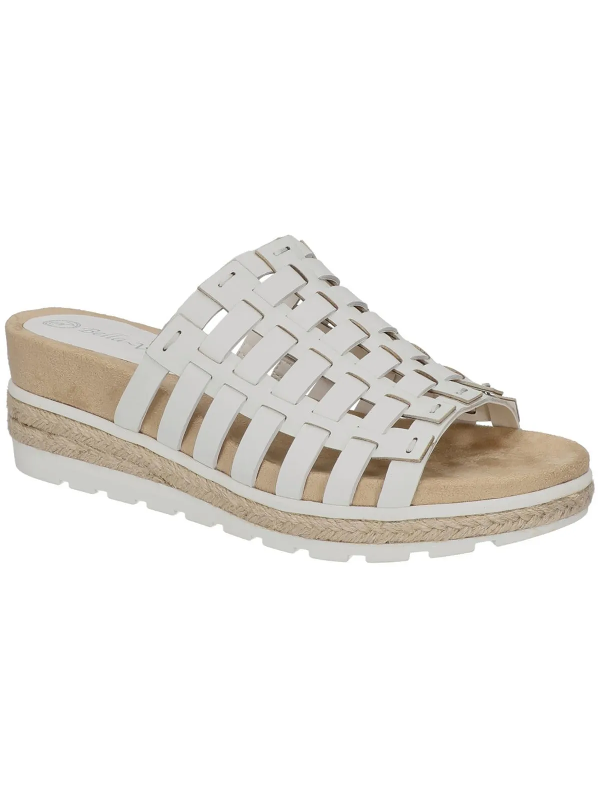 Oaklynn Womens Leather Espadrille Platform Sandals