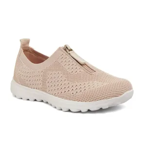 Oberon Sneaker in Blush Stretch