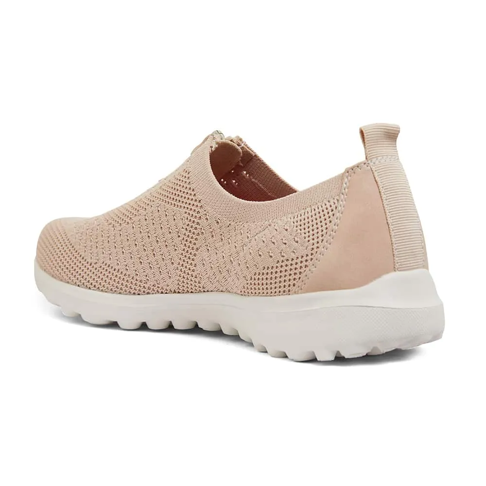 Oberon Sneaker in Blush Stretch