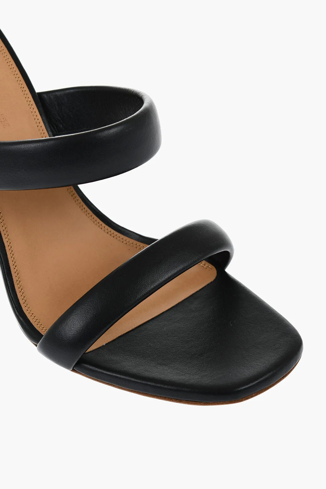 Off-White Leather Allen Sandals With Heel 11 Cm