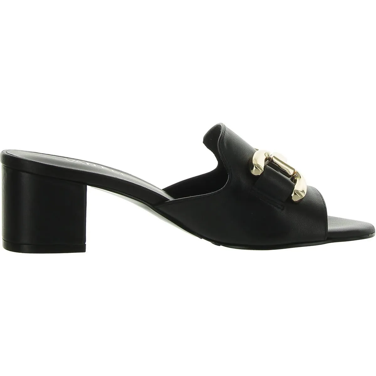 OKSANA Womens Faux Leather Round toe Block Heel