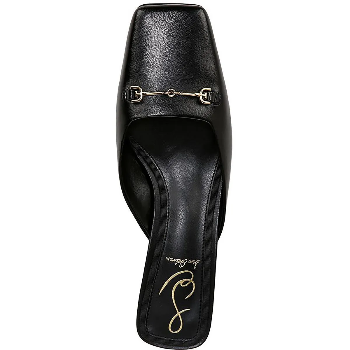Ollie Womens Leather Slip On Mules