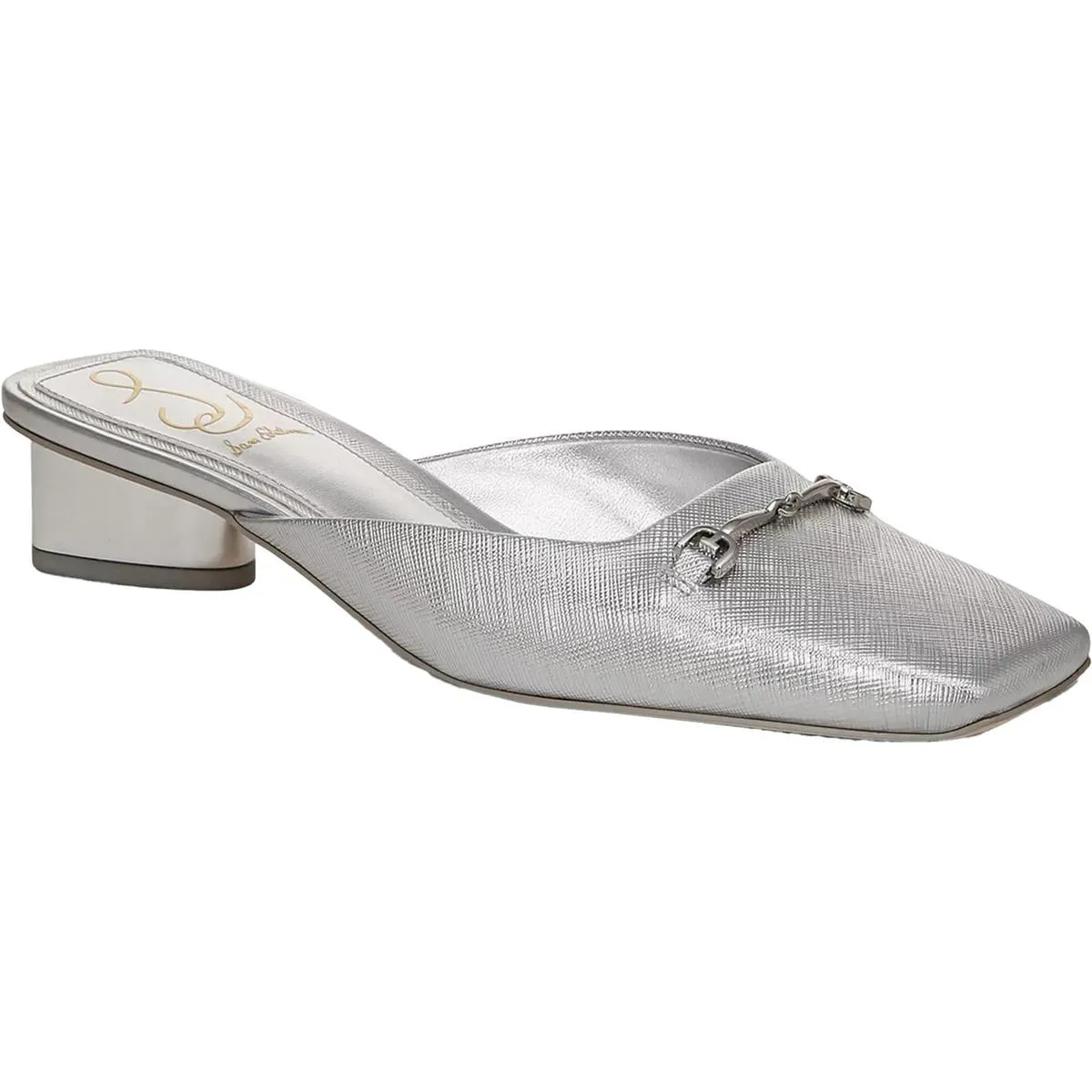 Ollie Womens Leather Slip On Mules