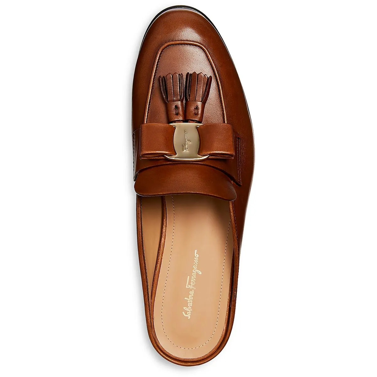 Onofria Womens Faux Leather Tassels Mules