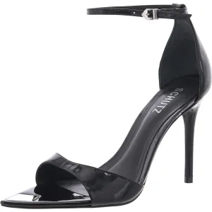 Pamela Womens Solid Leather Ankle Strap