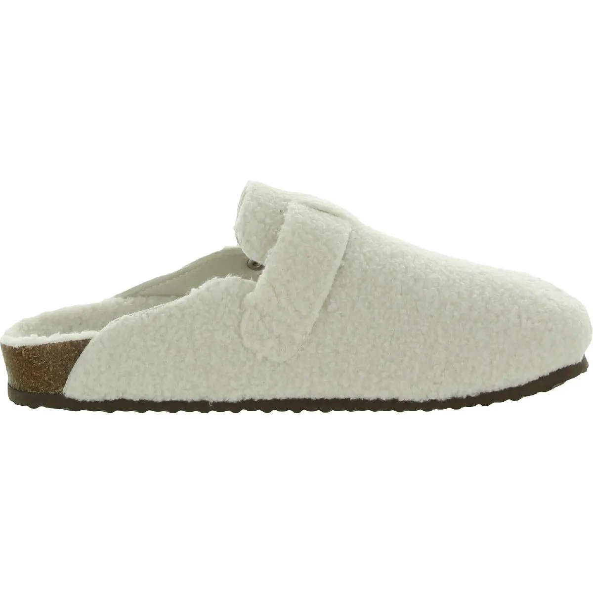 Peony-S Womens Faux Fur Slip On Clogs