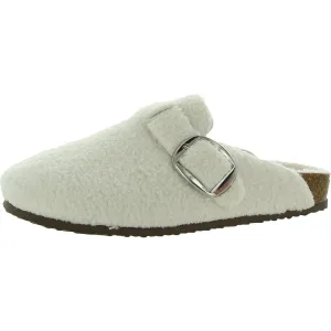 Peony-S Womens Faux Fur Slip On Clogs