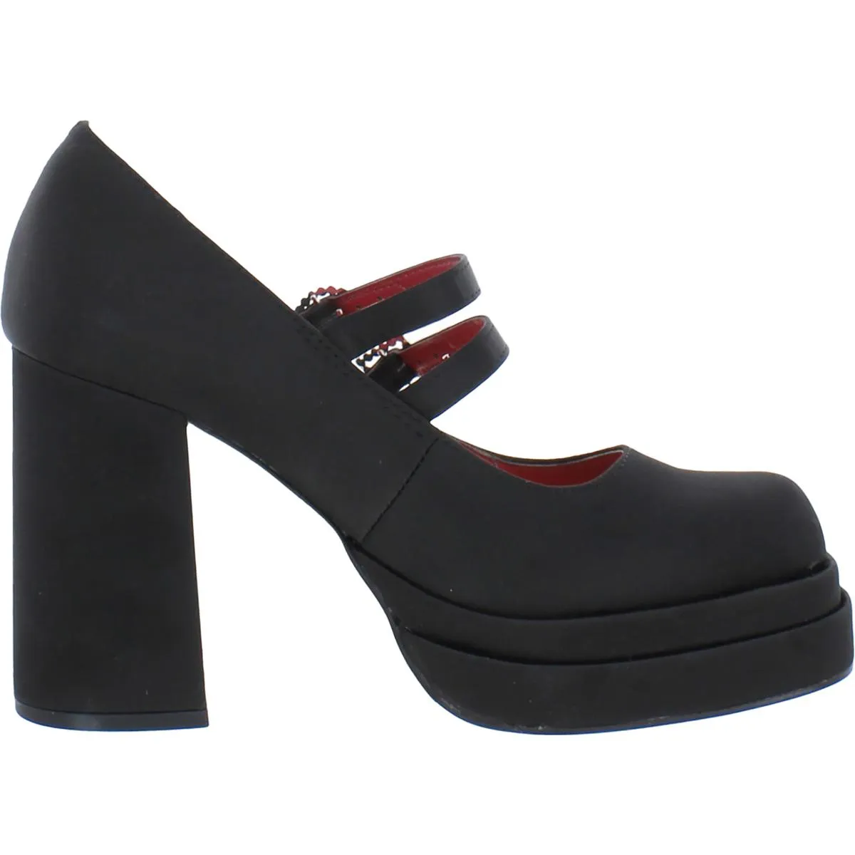 Pepper Jewel Womens Embellished Square Toe Mary Jane Heels