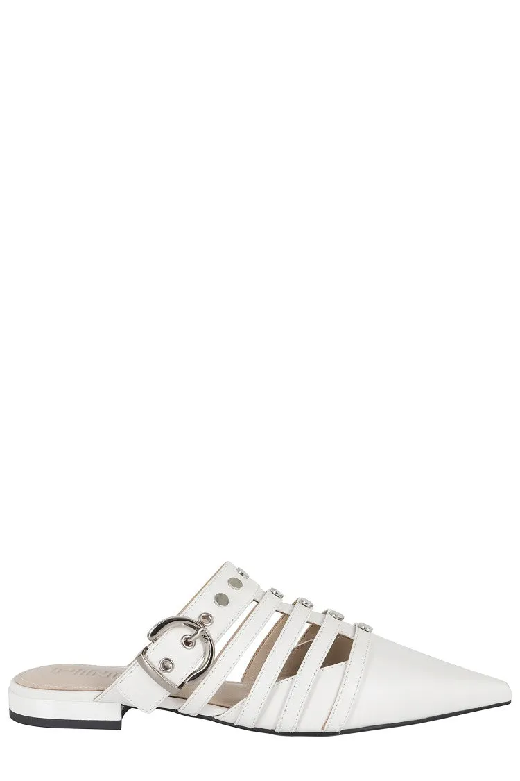 Pointed-Toe Sabot With Cut-Out Insert