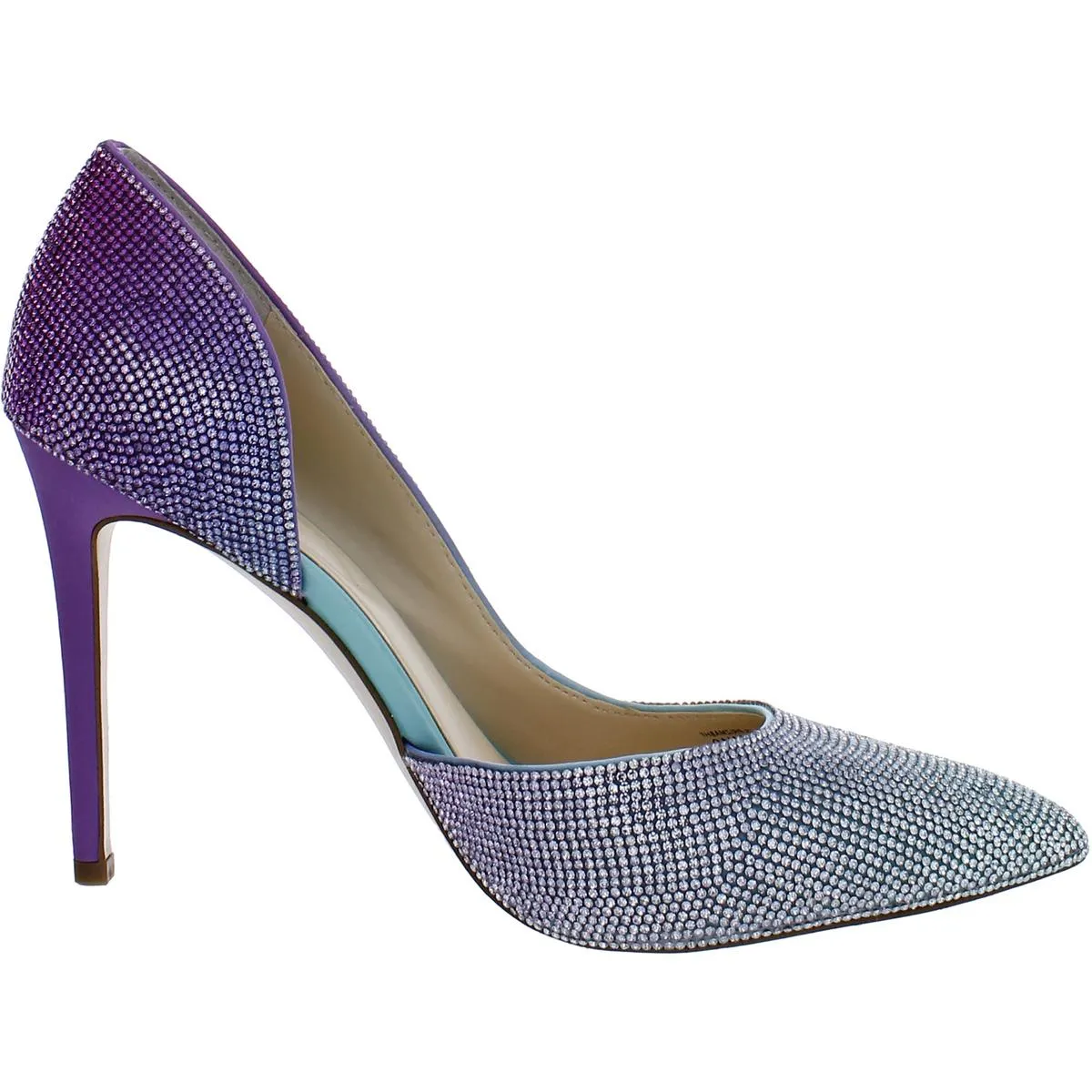 Prizma 8 HF Womens Rhinestone Ombre D'Orsay Heels