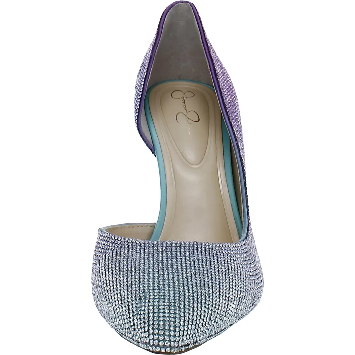 Prizma 8 HF Womens Rhinestone Ombre D'Orsay Heels
