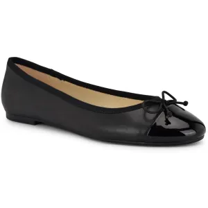 Prosep Womens Bow Leather Ballet Flats