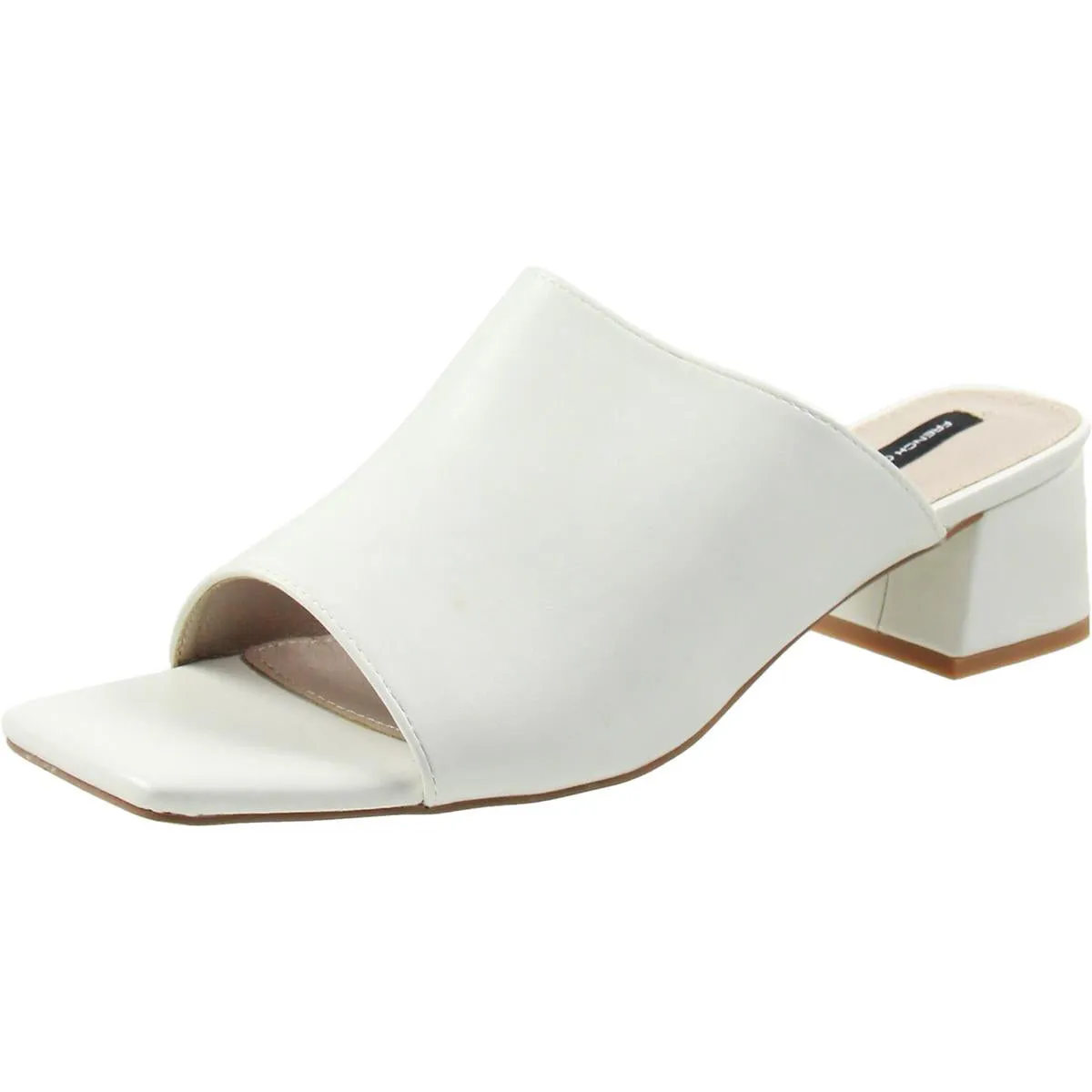 Pull-on Dinner Womens Solid Faux Leather Block Heels