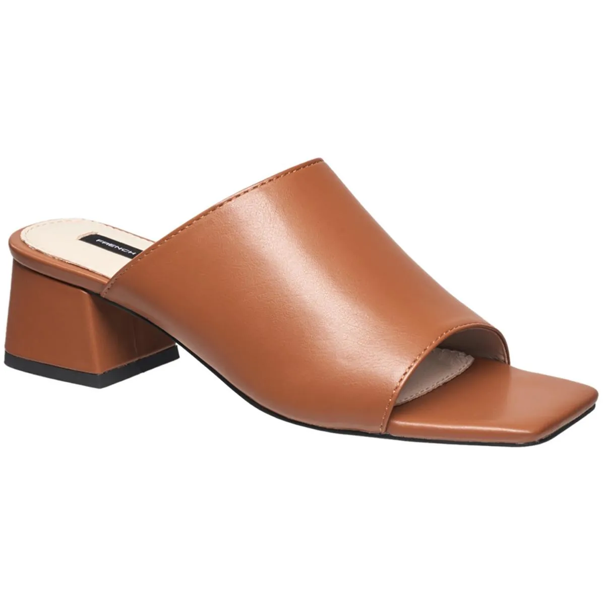 Pull-on Dinner Womens Solid Faux Leather Block Heels