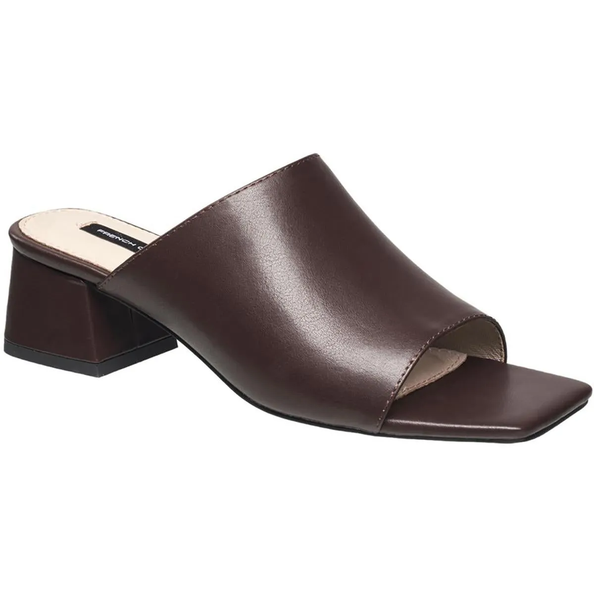 Pull-on Dinner Womens Solid Faux Leather Block Heels
