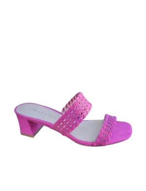Ralli Sandals In Magenta Kid Suede