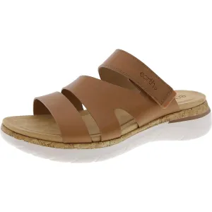 Ralli Womens Cut-Out Leather Slide Sandals