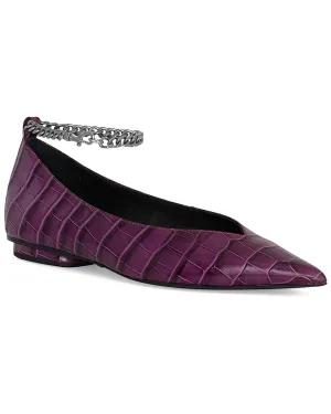 Rebecca Minkoff Chain Ankle Leather Ballet Flat