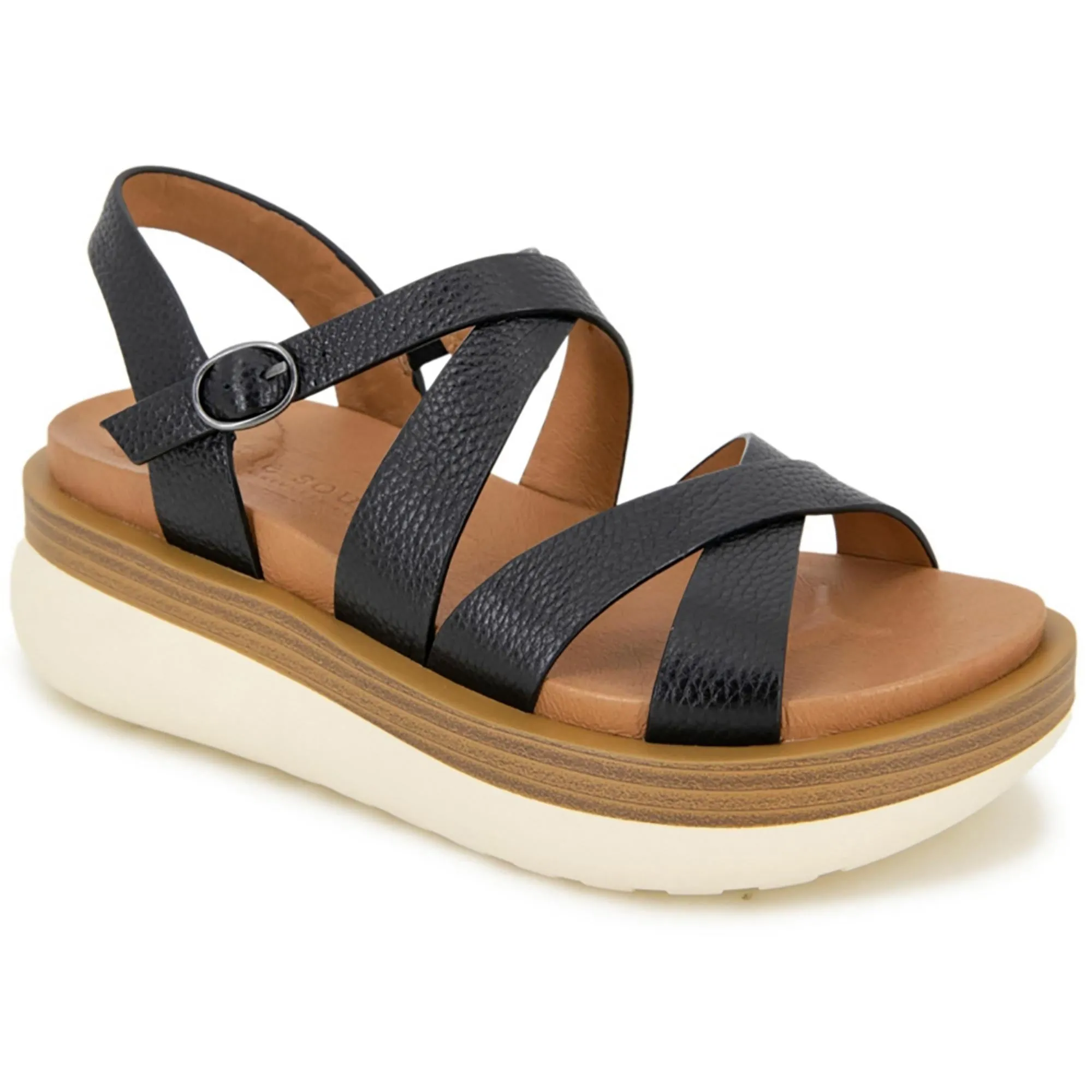 REBHA Womens Open toe Casual Wedge Sandals
