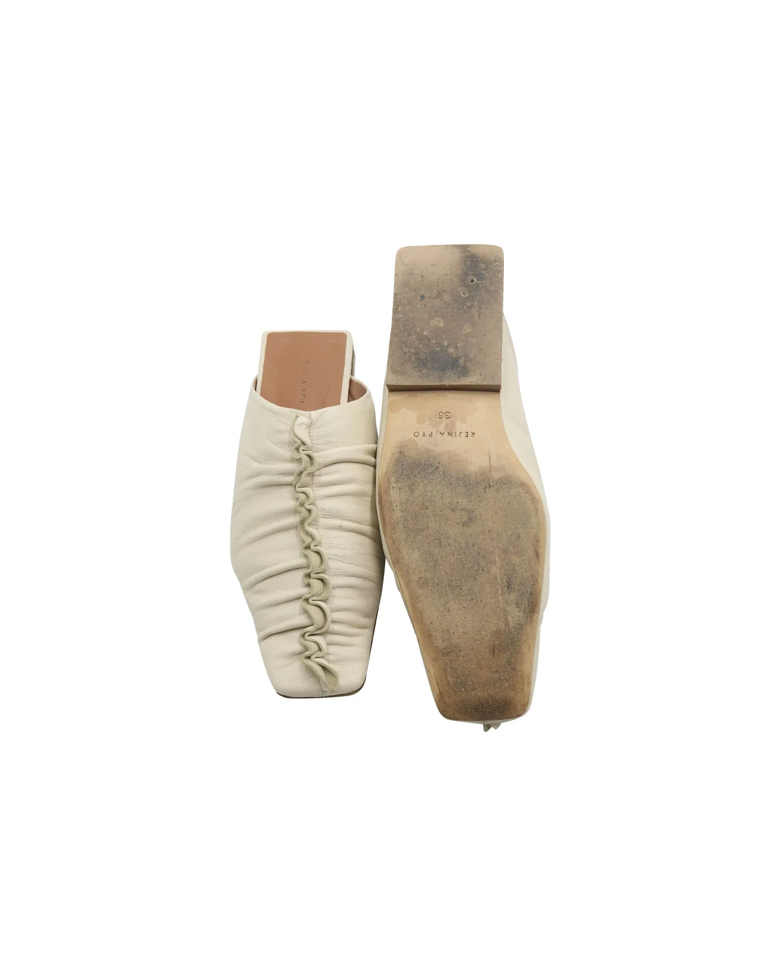 Rejina Pyo George Mule in Ivory Leather
