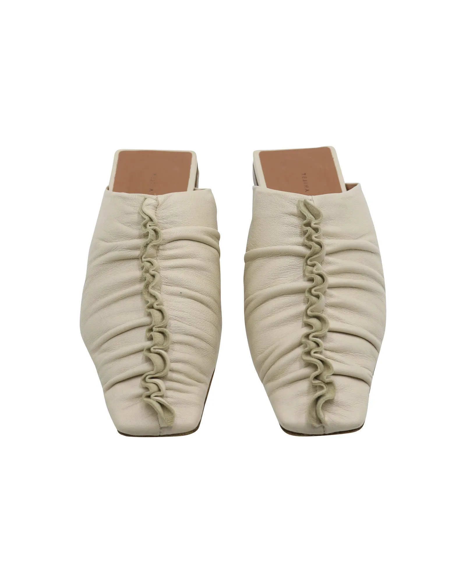 Rejina Pyo George Mule in Ivory Leather