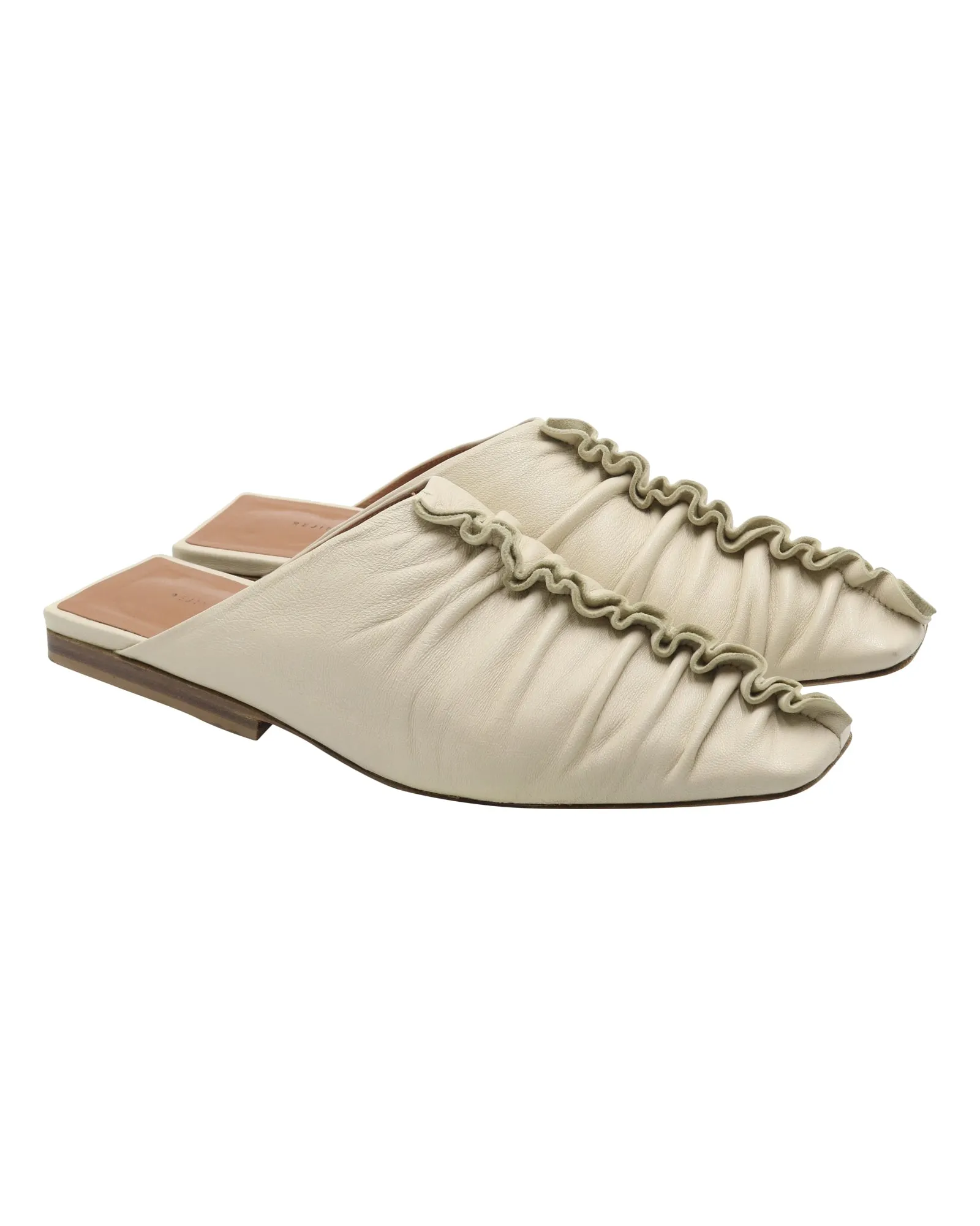 Rejina Pyo George Mule in Ivory Leather
