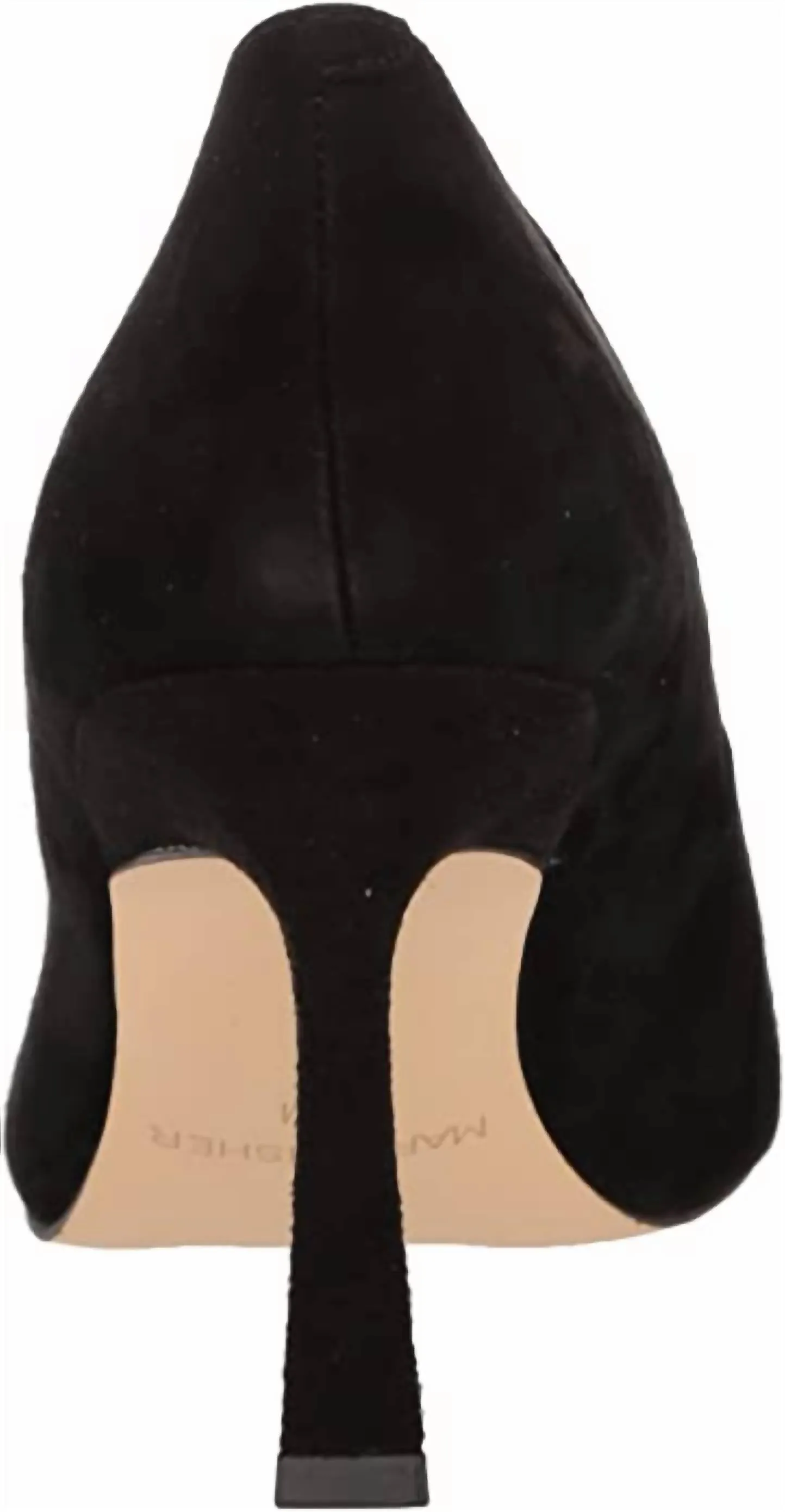 Relka Heeled Pump In Black Suede