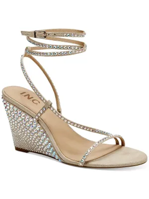 Ren  Womens Dressy Slip On Wedge Sandals