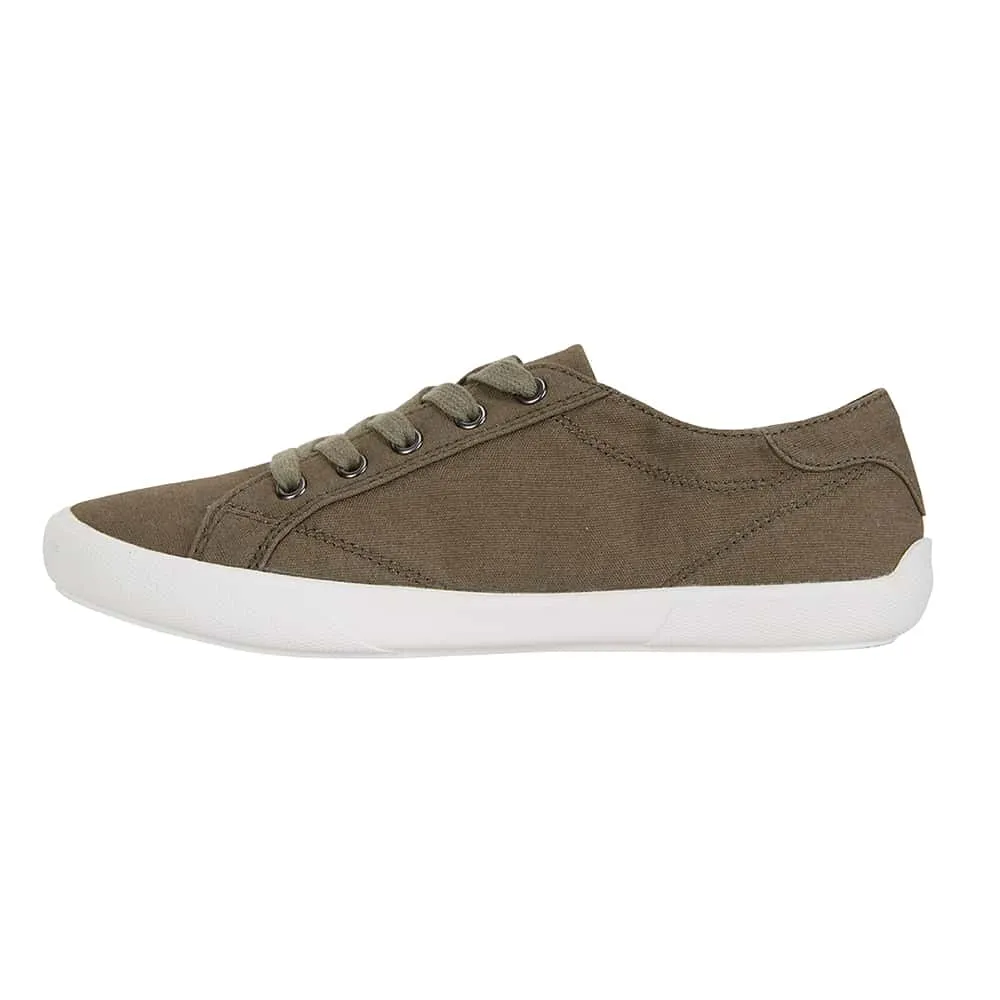 Riddle Sneaker in Khaki Canvas