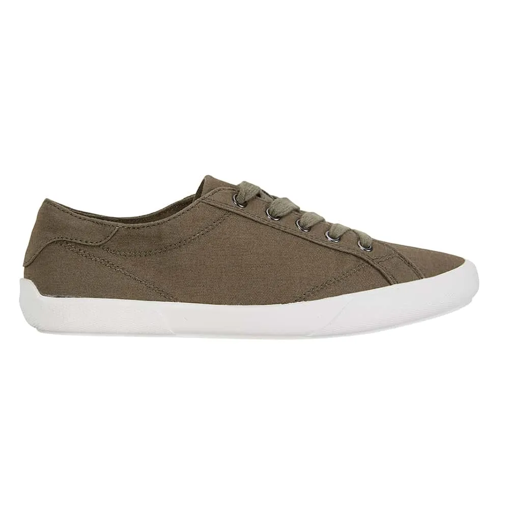 Riddle Sneaker in Khaki Canvas