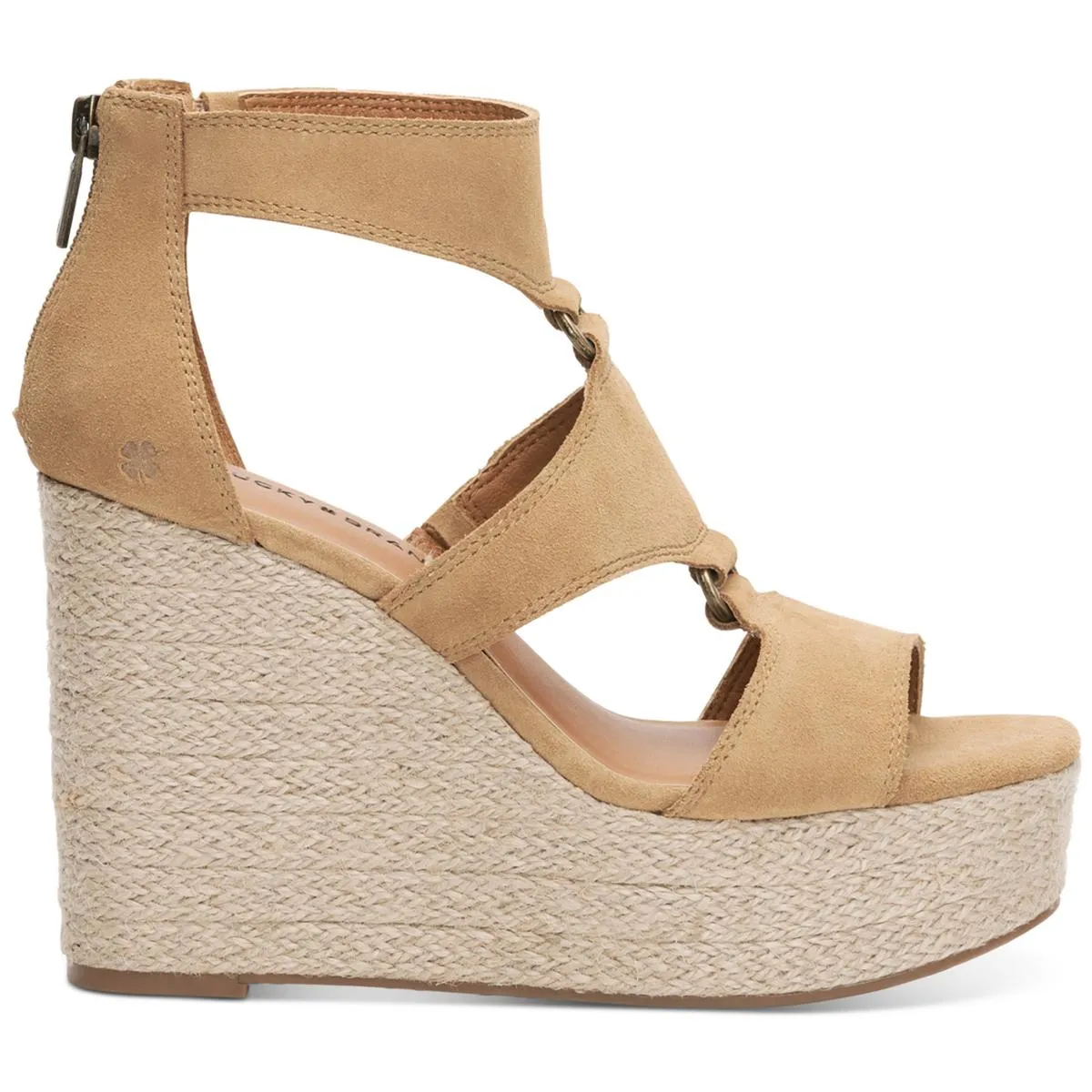 Rillyon Womens Suede Gladiator Wedge Sandals