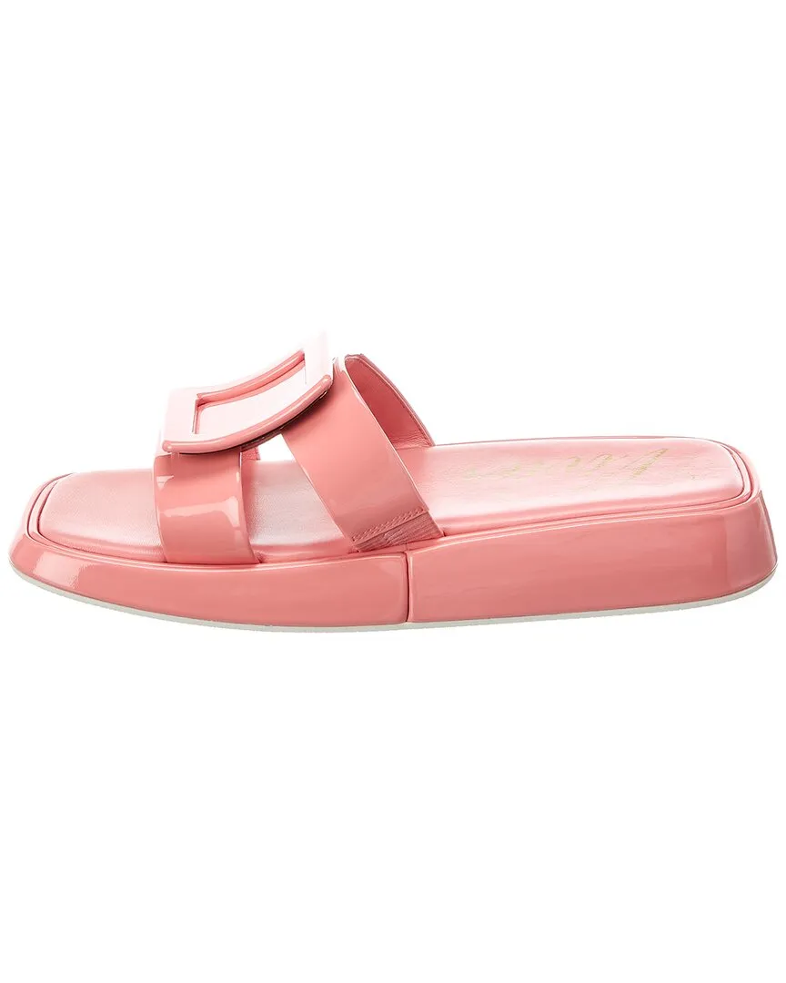 Roger Vivier Patent Slide Sandal